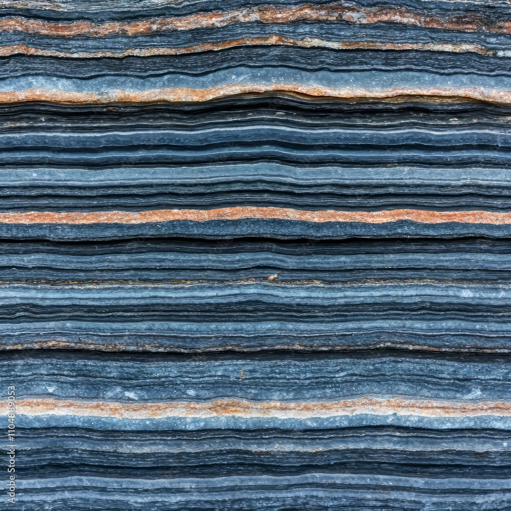 Poster close-up of layered rock strata showing texture and color variations.