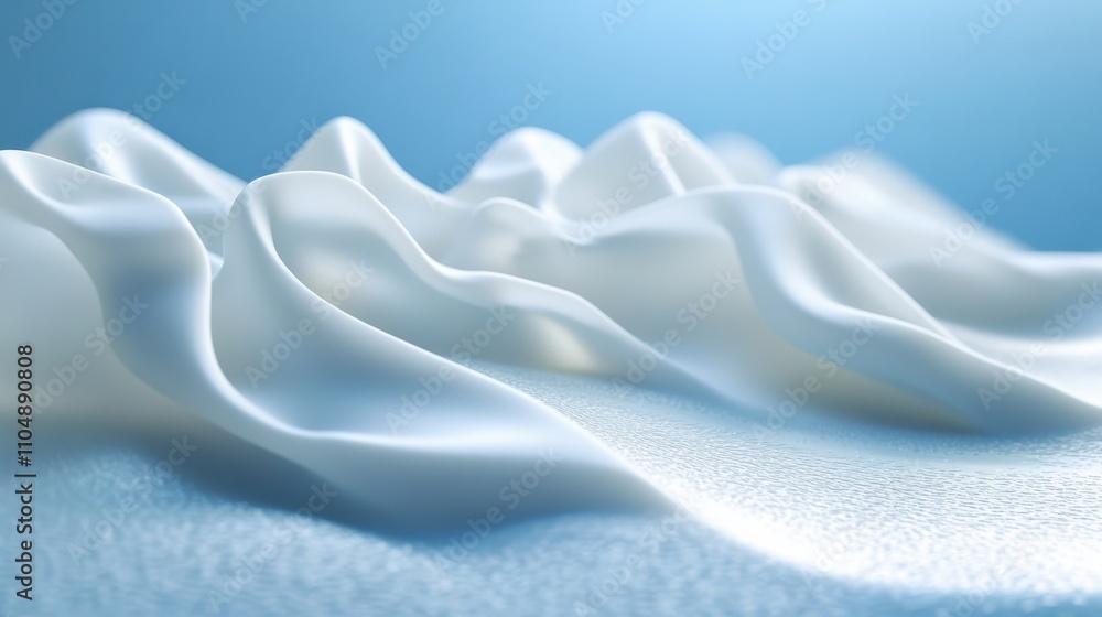 Poster elegant flowing fabric abstract background with soft waves and textured surface for modern design an