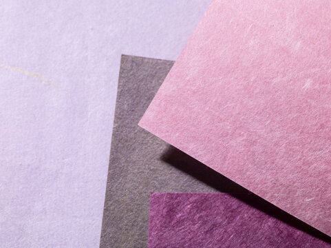 和紙の組み合わせ　抽象　春　新生活