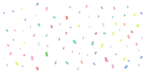 カラフルな紙吹雪の背景イラスト