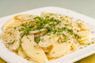 Close-up of Jade Huaishan dishes