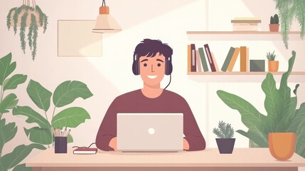 Freelance customer service support, with virtual agents at home