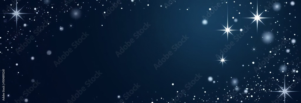 Poster A dark blue background with a large number of stars scattered throughout