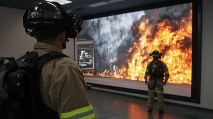 VR disaster response training, with realistic emergency scenarios