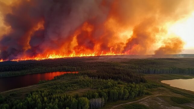 Autonomous drones monitoring wildfires for rapid response