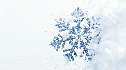 Obraz premium Abstract Snowflake Pattern Vector for Winter and Christmas Wallpaper