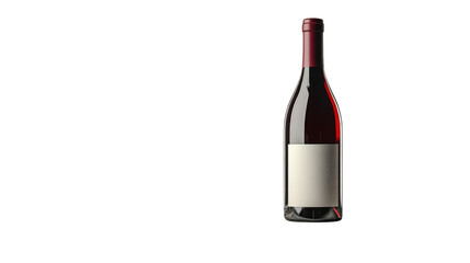 Wine bottle isolated on white background