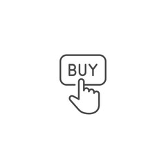 Click buy icon template vector illustration