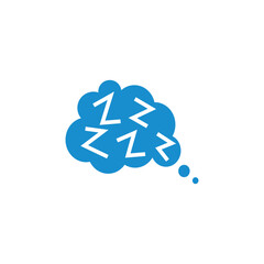 Sleep snore bubble symbol design