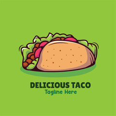 Delicious taco logo
