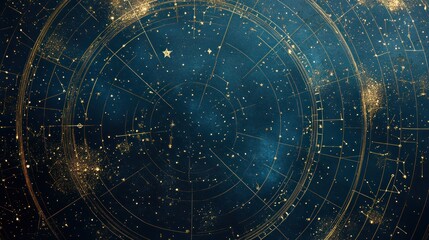 Celestial Chart: A Cosmic Tapestry of Stars and Constellations