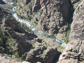 Deep canyon in black canyon of the Gunnison national park,Colorado
