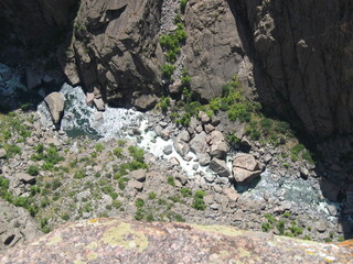 Deep canyon in black canyon of the Gunnison national park,Colorado
