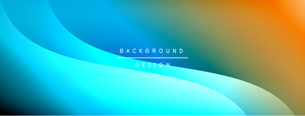 Bright rainbow style color gradient with curve round shape line background. Vector Illustration For Wallpaper, Banner, Illustration, landing page