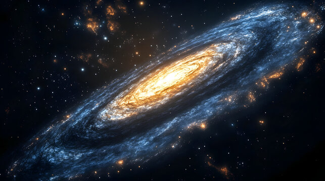 dark galaxy, planet & stars with blackhole for wallpaper