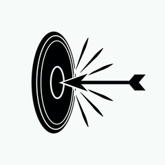 Aspiration Icon. Aim, Target. Goal Symbol for Design, Presentation, Website or Apps Elements. 