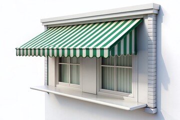 Fototapeta premium White Awning Mockup - Aerial Perspective