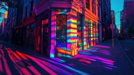 Obraz premium Vibrant Cityscape