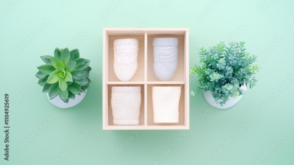 Poster a person decluttering and organizing a drawer, emphasizing the benefits of simplifying and creating 