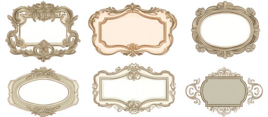 Elegant Collection of Ornate Decorative Frames