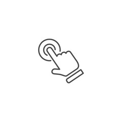 Hand cursor icon template vector illustration