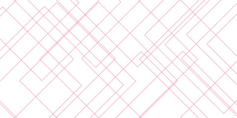 Abstract background Red technology Geometric squares in bright light. White and Red vector blueprint background with modern design. Vector futuristic digital landscape with lines