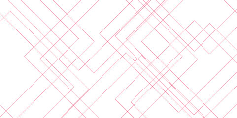 Naklejka premium Abstract background Red technology Geometric squares in bright light. White and Red vector blueprint background with modern design. Vector futuristic digital landscape with lines