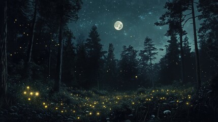 Enchanted Forest Night