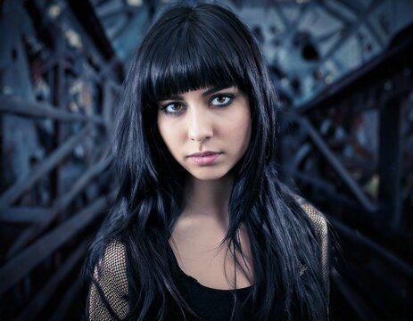黒髪の綺麗な女性