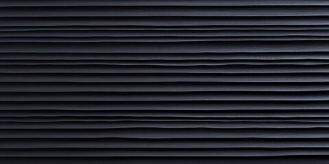 Obraz premium black tin iron corrugated wall with horizontal stripes from a metal profile of a metal sheet. Texture, background. 