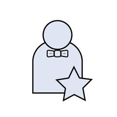 Popular Icon. Review, Feedback. Star Emblem. Satisfy Symbol.