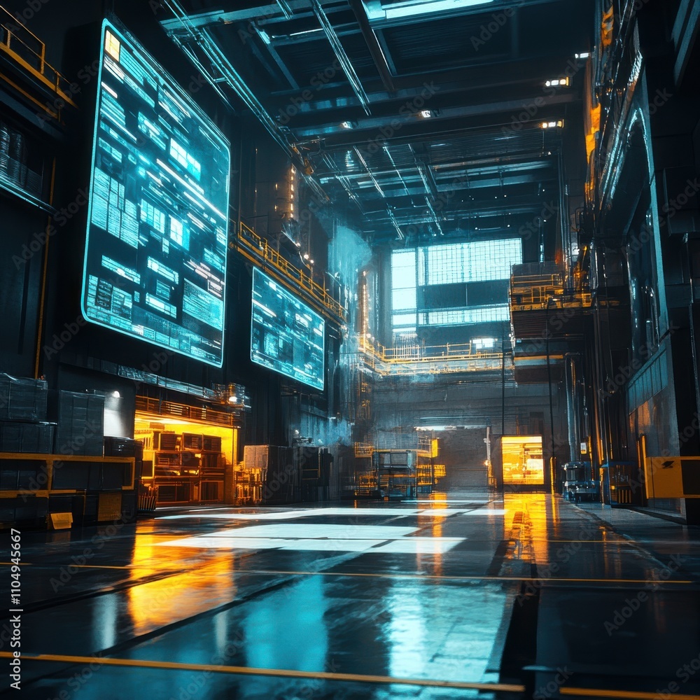 Poster warehouse with advanced augmented reality systems,