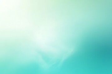 Fototapeta premium Gradient Background with soft Shapes fading from Turquoise to White. Elegant Presentation