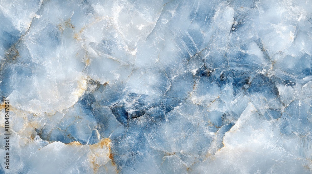 Aufkleber blue and white onyx stone abstract texture