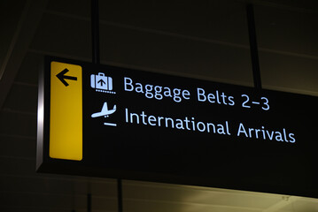Airport signage