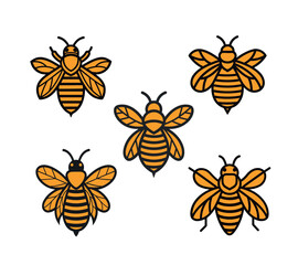 Bee icon vector art