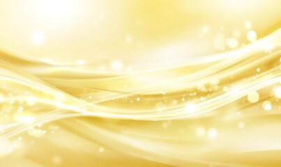 This image features smooth, flowing fabric in soft yellow hues, creating an elegant and airy backdrop