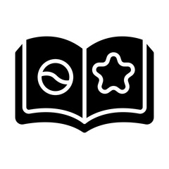 Astronomy Book Solid Icon