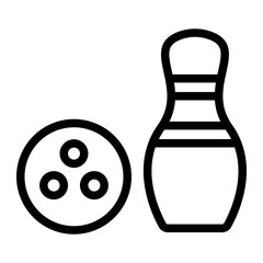 Bowling Line Icon