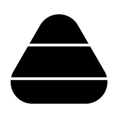 Candy Corn Solid Icon