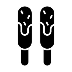 Chocolate Stick Solid Icon