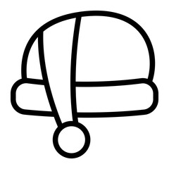 Christmas Hat Line Icon