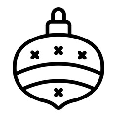 Obraz premium Christmas Light Line Icon