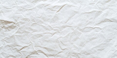 Fototapeta premium white crumpled and creased paper poster texture background