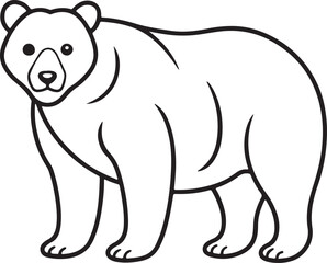 brown bear vector icon