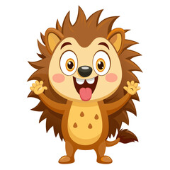 hedgehog cartoon vector, kids svg and png