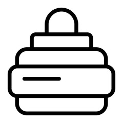 Curling Line Icon