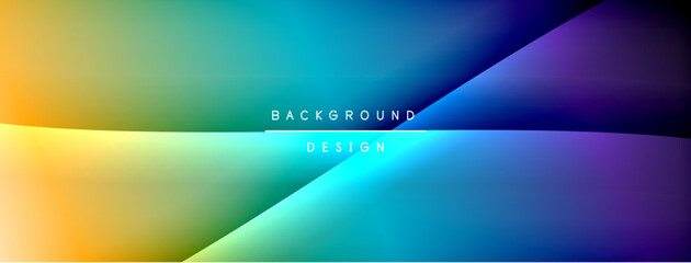 Bright rainbow style color gradient with curve round shape line background. Vector Illustration For Wallpaper, Banner, Illustration, landing page