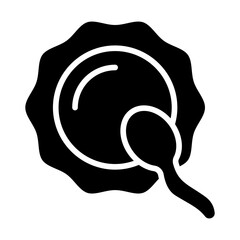 Egg Sperma Solid Icon