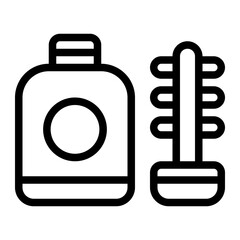Eye Mascara Line Icon